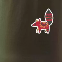 Folklór na prsníku líška