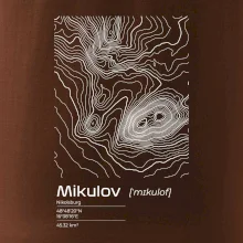 Mikulov - vrstevnice v obdĺžniku