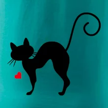 Zamilovaná mačka prehnutá