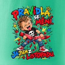 Pravidla se mění listopadový rebel s rozlomenou pastelkou