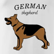 Nemecký ovčiak - hnedý s nápisom Nemecký ovčiak - hnedý s nápisom