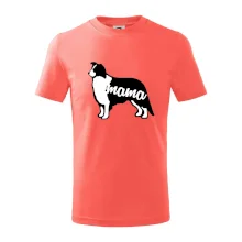 Border kolie mama obrys