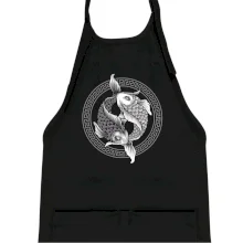 Yin & Yang ryby čiernobiele Yin & Yang ryby čiernobiele