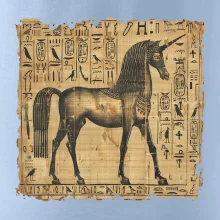 Egyptské hieroglyfy jednorožec