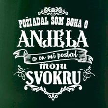 Požiadal som Boha o anjela a on mi poslal moju svokru