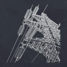 Nákres stožiara vysokého napätia