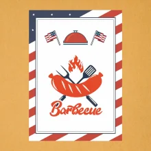 USA BBQ POSTER