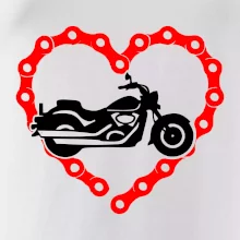Moto srdce reťaz - chopper