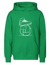 Futbalová lopta kopačka jedným ťahom