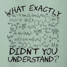 What exactly didnt you understand Chemistry