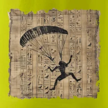 Egyptské hieroglyfy paraglide