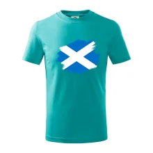 Škótska vlajka kreslená štetcom