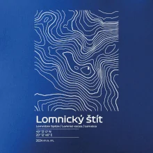 Lomnický štít - vrstevnice v obdĺžniku