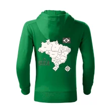 Brazília mapa s názvami regiónov