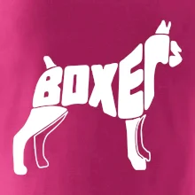 Boxer nápis v tele