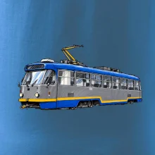 T3R SLF modrošedá kresba fixem