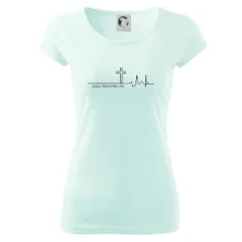 Jesus Saved My Life kríž ekg Jesus Saved My Life kríž ekg