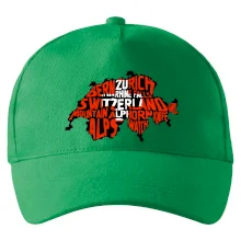 Mapy - názvy miest - Švajčiarsko