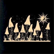 Goblincore noční krajina Goblincore noční krajina