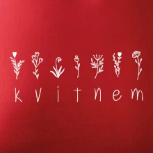 Kvitnem - Nápis s kvetinami