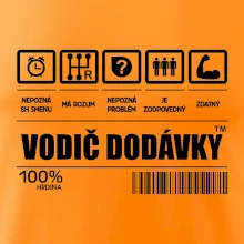 Čiarový kód - Vodič dodávky