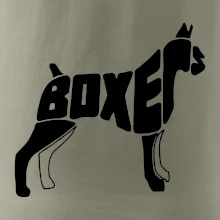 Boxer nápis v tele