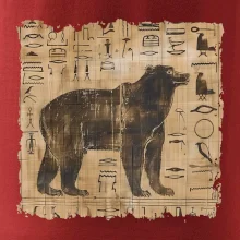 Egyptské hieroglyfy medveď