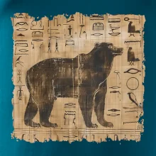 Egyptské hieroglyfy medveď