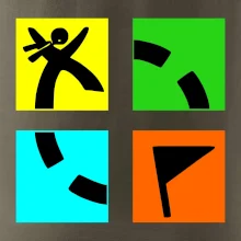 Geocaching logo farebné