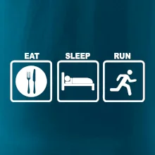 Eat sleep run štvorce Eat sleep run štvorce