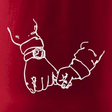 Otec a syn ruky obrys