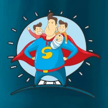 Táta superman - kluk, kluk a dítě