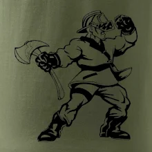 Hasič stojaci - nápis hasiči - Veľký nápis na chrbte