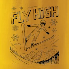 Čiernobiely skokan fly high