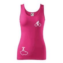 Mapa ČR + kolo na prsu