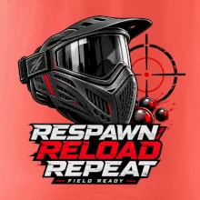 Paintballová maska – Respawn, Reload, Repeat