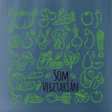 Som vegetarián - zelenina vo štvorci