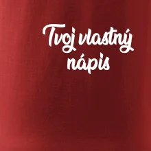 Tvoj vlastný nápis písací - na prsníku