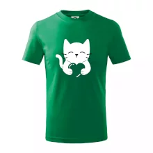 Mačka drží srdce Mačka drží srdce