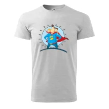 Táta superman - dievča a chlapec Táta superman - dievča a chlapec