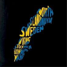 Mapy - názvy miest - Švédsko