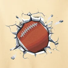 Americký futbal lopta v triku