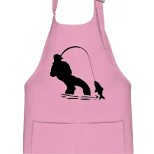 Rybár ťahajúce rybu