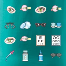 Očný lekár ikony Očný lekár ikony