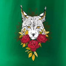 Rys s červenými ružami (Pecka design)