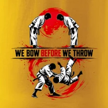 We bow before we throw judo
