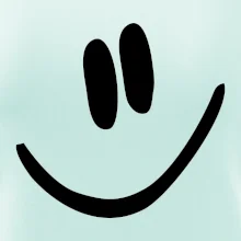 Emoji bez obrysu - usmev