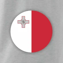Vlajka Malta guľatá na prsník