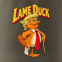 Trump jako kulhající kachna retro komiks