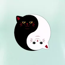 Mačky jin jang farebné Mačky jin jang farebné